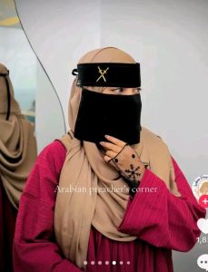 Saudi Cross pendent Design Niqab